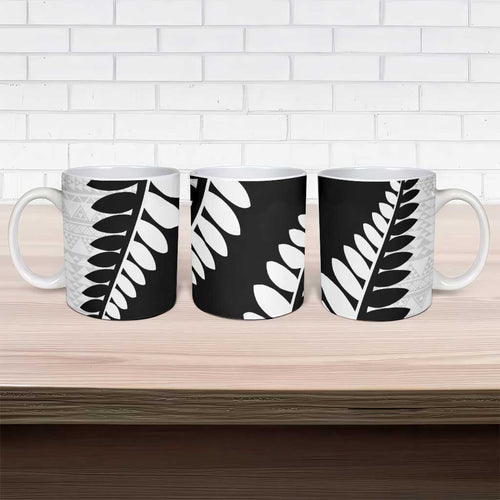 New Zealand Silver Fern Niho Taniwha Ceramic Mug - Aussie Hoodie