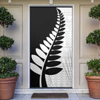 New Zealand Silver Fern Niho Taniwha Door Cover - Aussie Hoodie