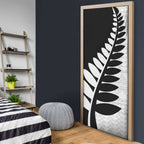 New Zealand Silver Fern Niho Taniwha Door Cover - Aussie Hoodie