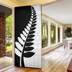 New Zealand Silver Fern Niho Taniwha Door Cover - Aussie Hoodie