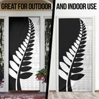 New Zealand Silver Fern Niho Taniwha Door Cover - Aussie Hoodie