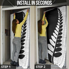 New Zealand Silver Fern Niho Taniwha Door Cover - Aussie Hoodie