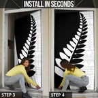 New Zealand Silver Fern Niho Taniwha Door Cover - Aussie Hoodie