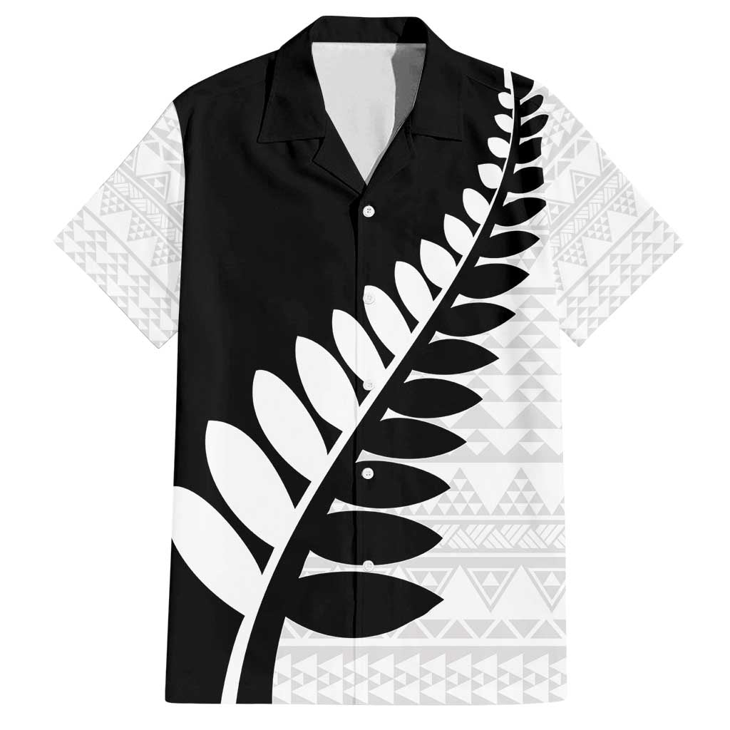 New Zealand Silver Fern Niho Taniwha Family Matching Summer Maxi Dress and Hawaiian Shirt