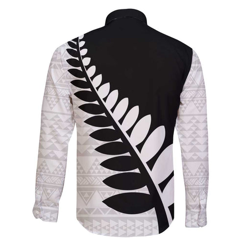 New Zealand Silver Fern Niho Taniwha Family Matching Tank Maxi Dress and Hawaiian Shirt