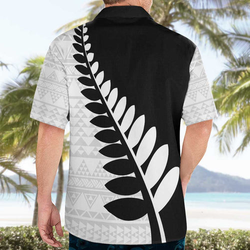 New Zealand Silver Fern Niho Taniwha Hawaiian Shirt