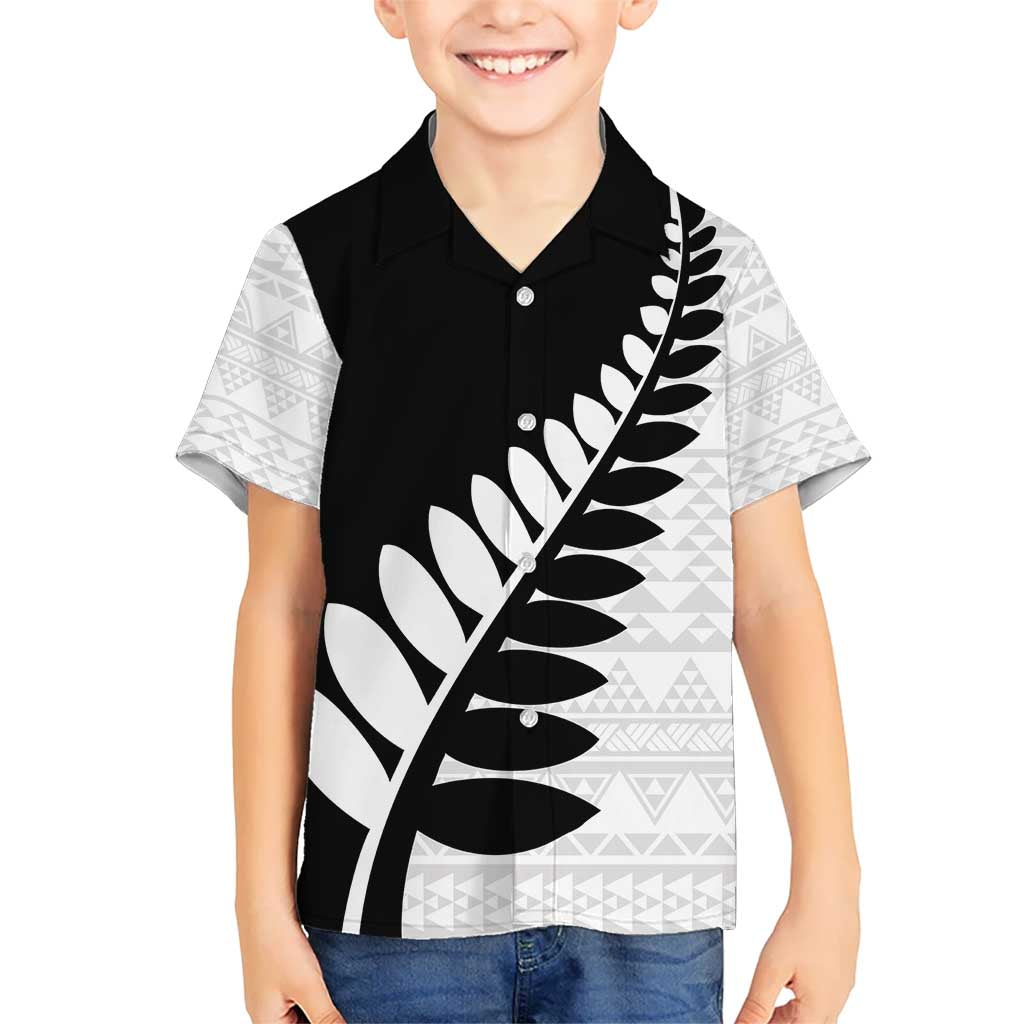 New Zealand Silver Fern Niho Taniwha Hawaiian Shirt