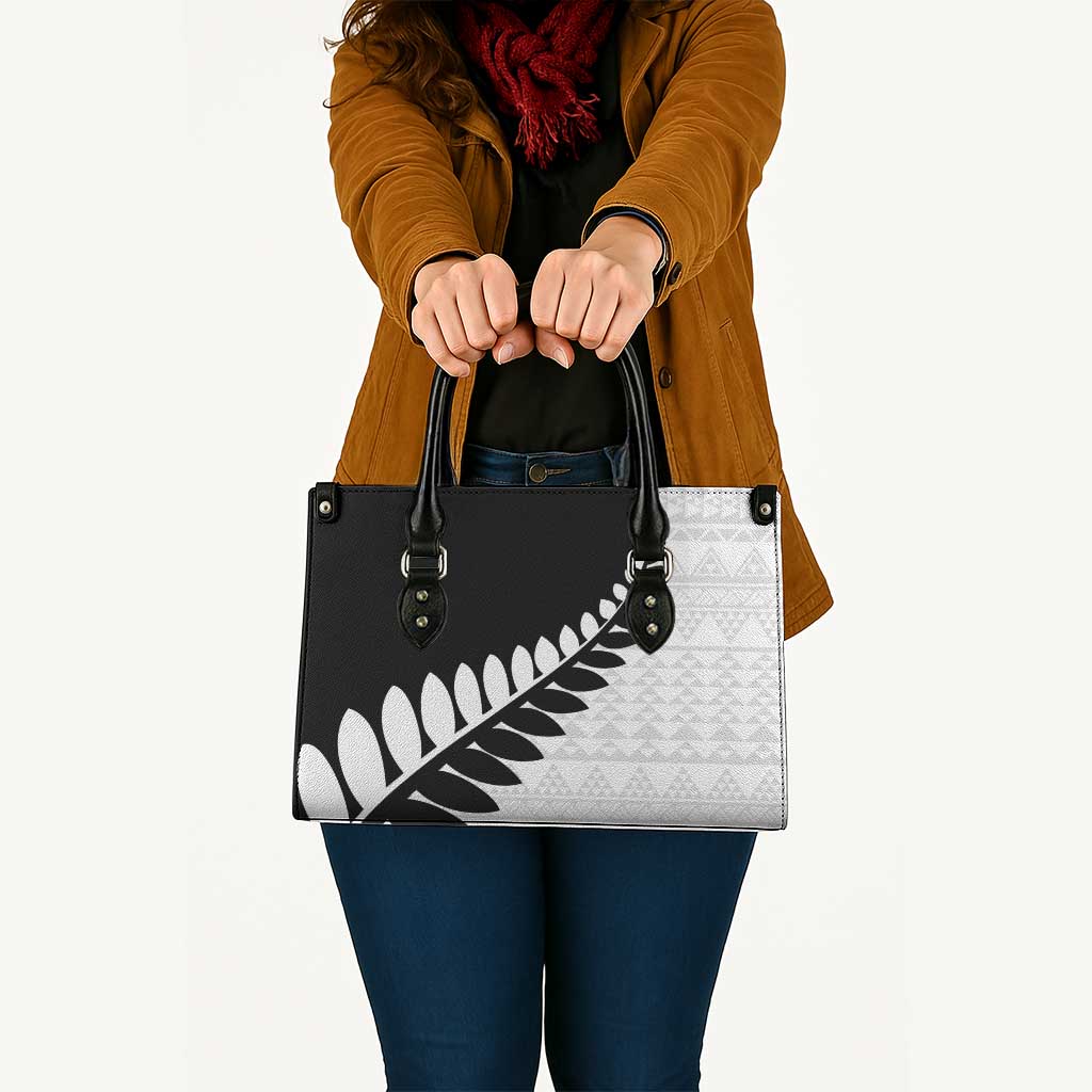 New Zealand Silver Fern Niho Taniwha Leather Bag - Aussie Hoodie