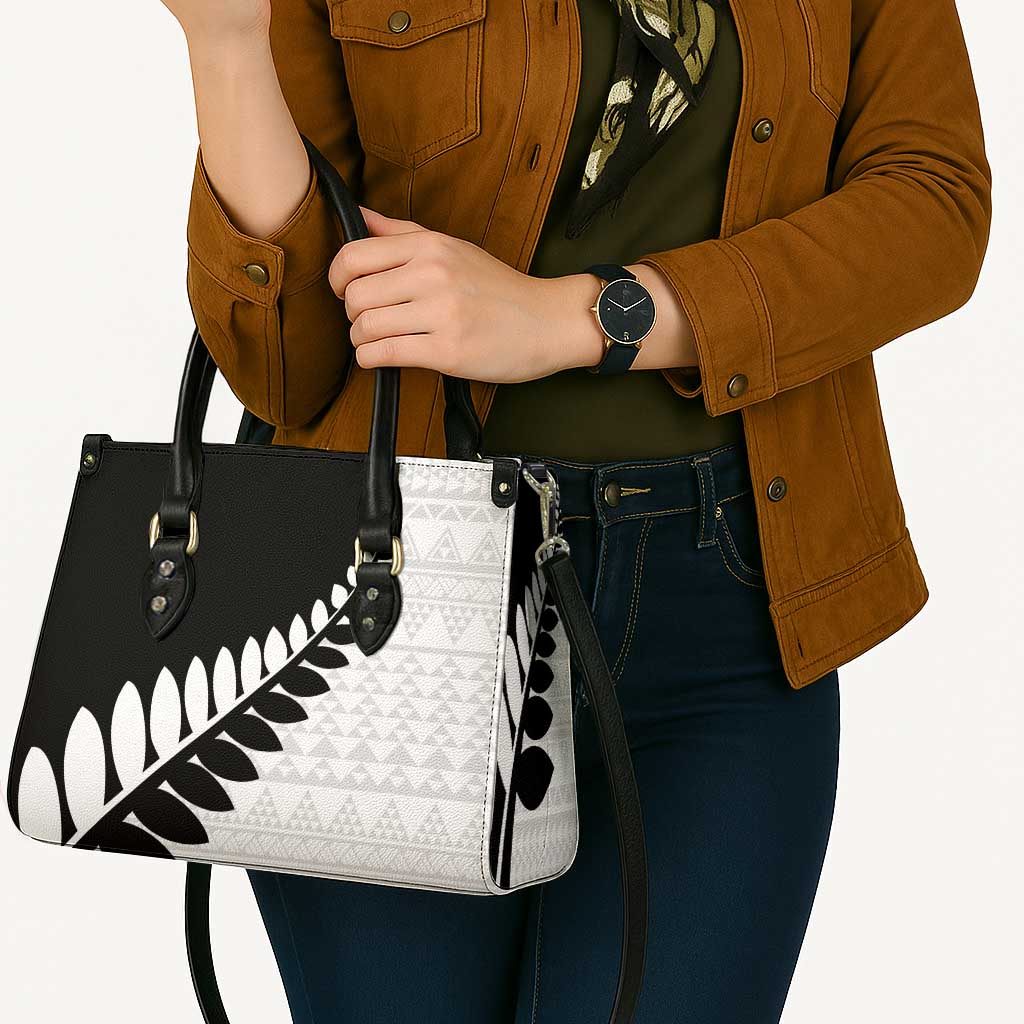 New Zealand Silver Fern Niho Taniwha Leather Bag - Aussie Hoodie