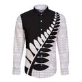 New Zealand Silver Fern Niho Taniwha Long Sleeve Button Shirt