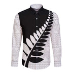 New Zealand Silver Fern Niho Taniwha Long Sleeve Button Shirt