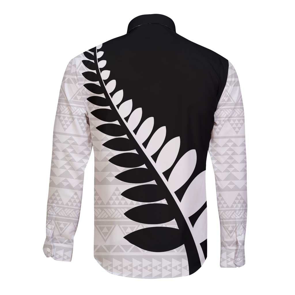 New Zealand Silver Fern Niho Taniwha Long Sleeve Button Shirt