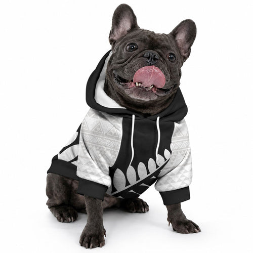 New Zealand Silver Fern Niho Taniwha Pet Hoodie