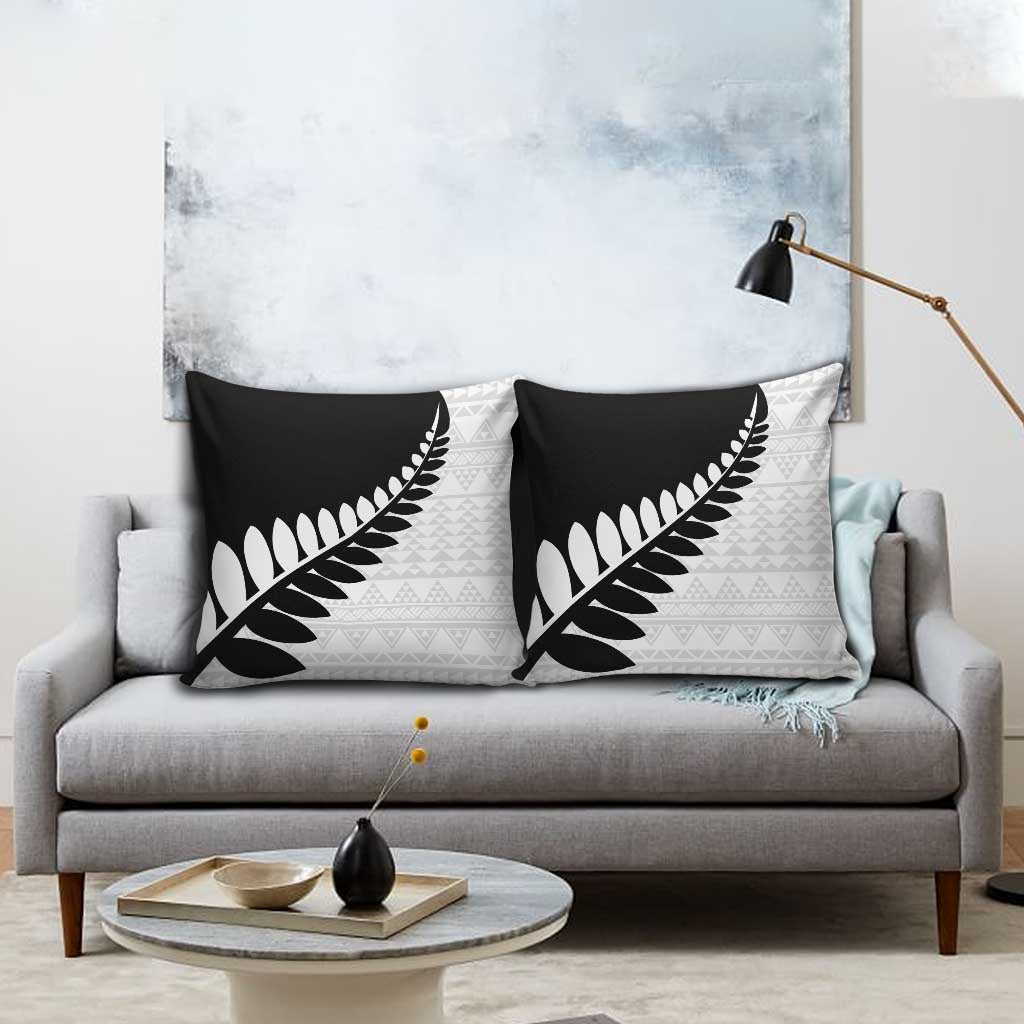 New Zealand Silver Fern Niho Taniwha Pillow Cover - Aussie Hoodie