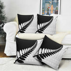New Zealand Silver Fern Niho Taniwha Pillow Cover - Aussie Hoodie