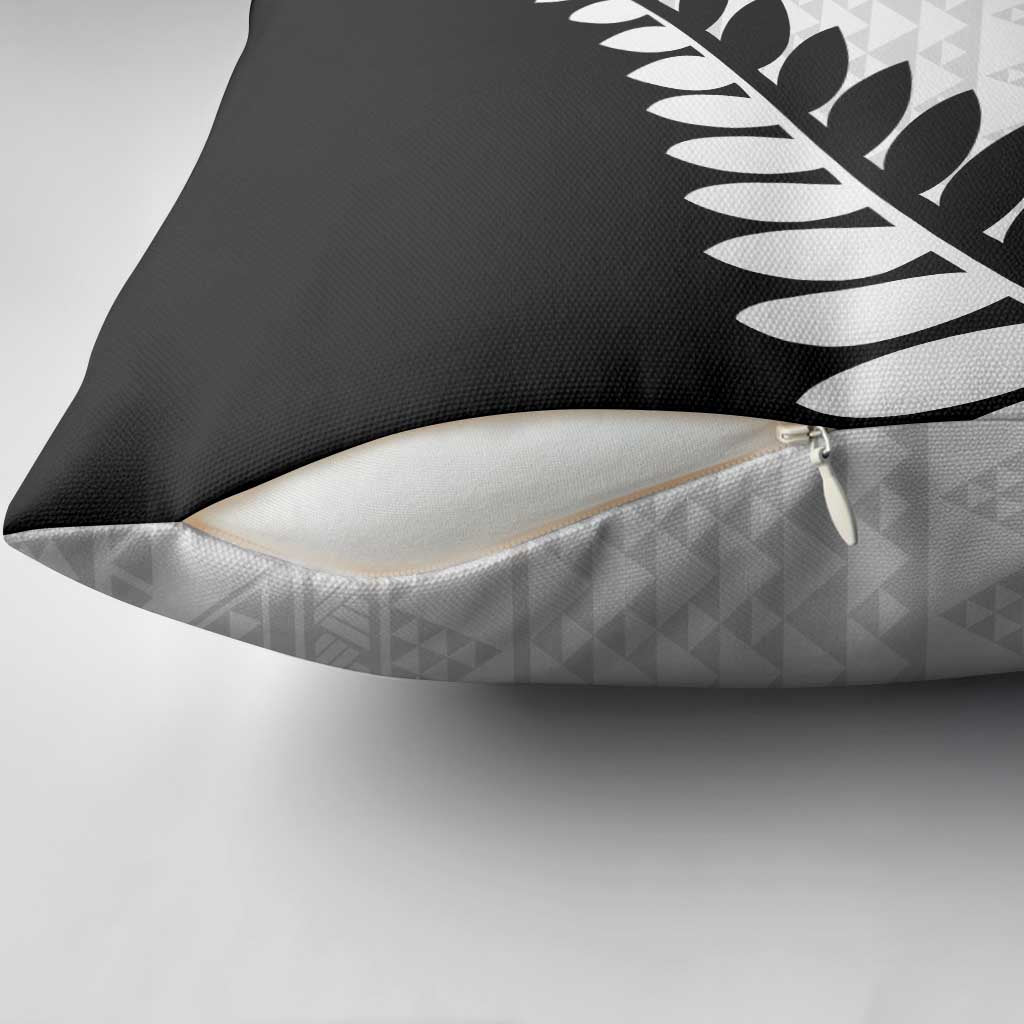 New Zealand Silver Fern Niho Taniwha Pillow Cover - Aussie Hoodie