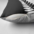 New Zealand Silver Fern Niho Taniwha Pillow Cover - Aussie Hoodie