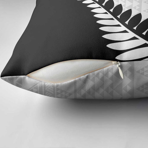 New Zealand Silver Fern Niho Taniwha Pillow Cover - Aussie Hoodie