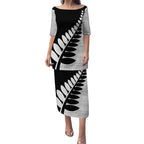 New Zealand Silver Fern Niho Taniwha Puletasi