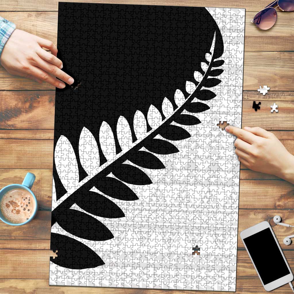 New Zealand Silver Fern Niho Taniwha Puzzle - Aussie Hoodie