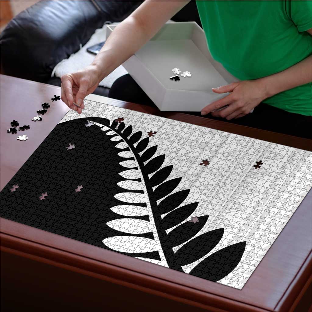 New Zealand Silver Fern Niho Taniwha Puzzle - Aussie Hoodie