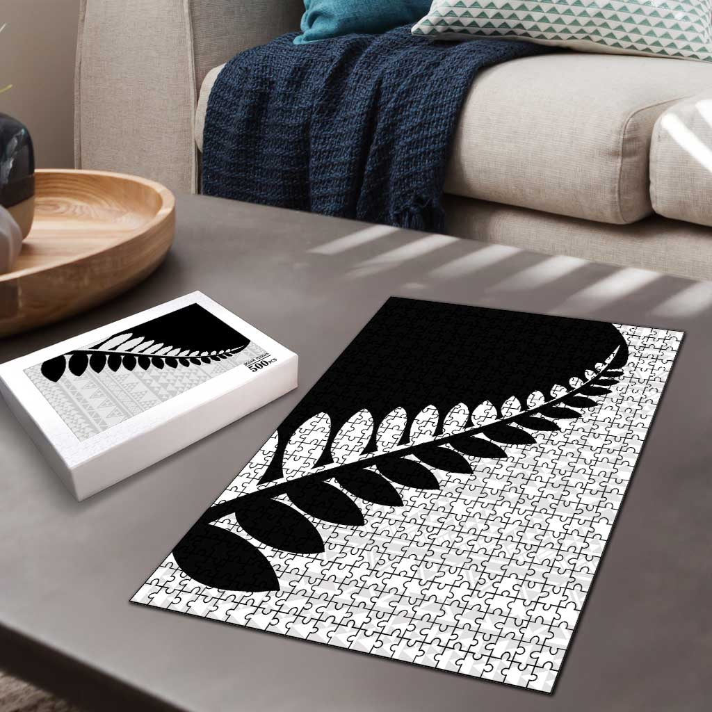 New Zealand Silver Fern Niho Taniwha Puzzle - Aussie Hoodie