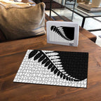 New Zealand Silver Fern Niho Taniwha Puzzle - Aussie Hoodie
