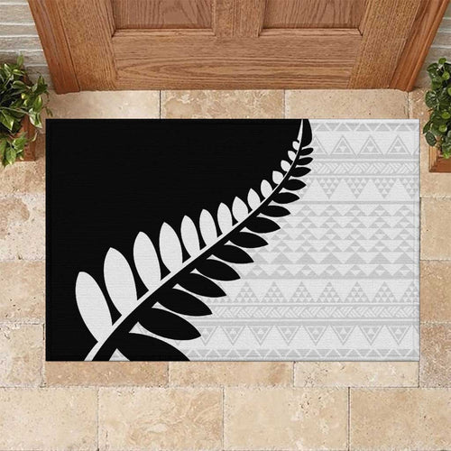 New Zealand Silver Fern Niho Taniwha Rubber Doormat