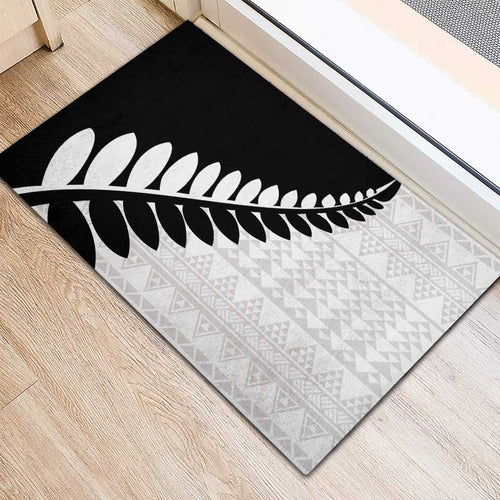 New Zealand Silver Fern Niho Taniwha Rubber Doormat