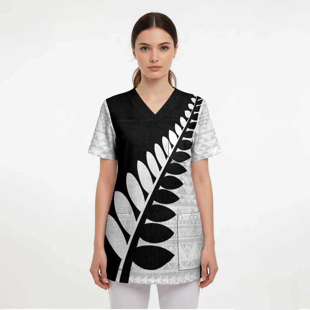 New Zealand Silver Fern Niho Taniwha Scrub Top - Aussie Hoodie