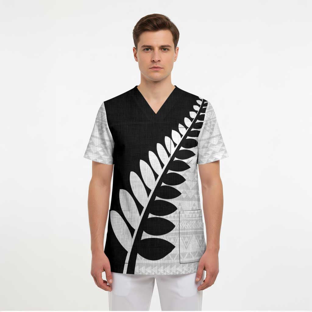 New Zealand Silver Fern Niho Taniwha Scrub Top - Aussie Hoodie
