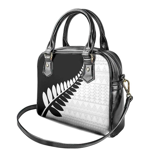New Zealand Silver Fern Niho Taniwha Shoulder Handbag
