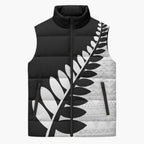 New Zealand Silver Fern Niho Taniwha Sleeveless Puffer Jacket - Aussie Hoodie