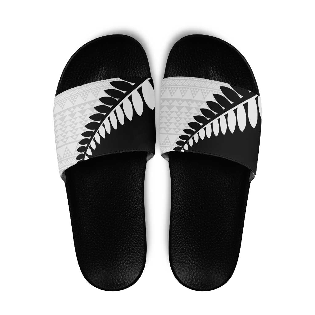 New Zealand Silver Fern Niho Taniwha Slide Sandals - Aussie Hoodie