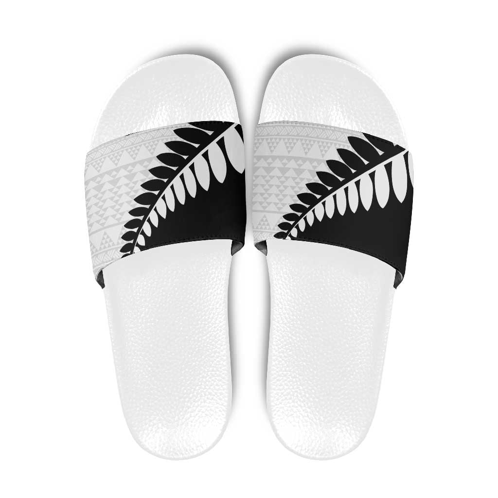 New Zealand Silver Fern Niho Taniwha Slide Sandals - Aussie Hoodie