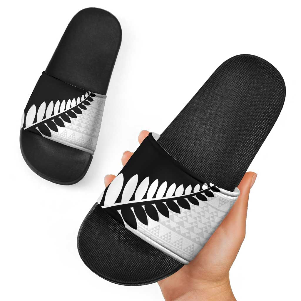 New Zealand Silver Fern Niho Taniwha Slide Sandals - Aussie Hoodie