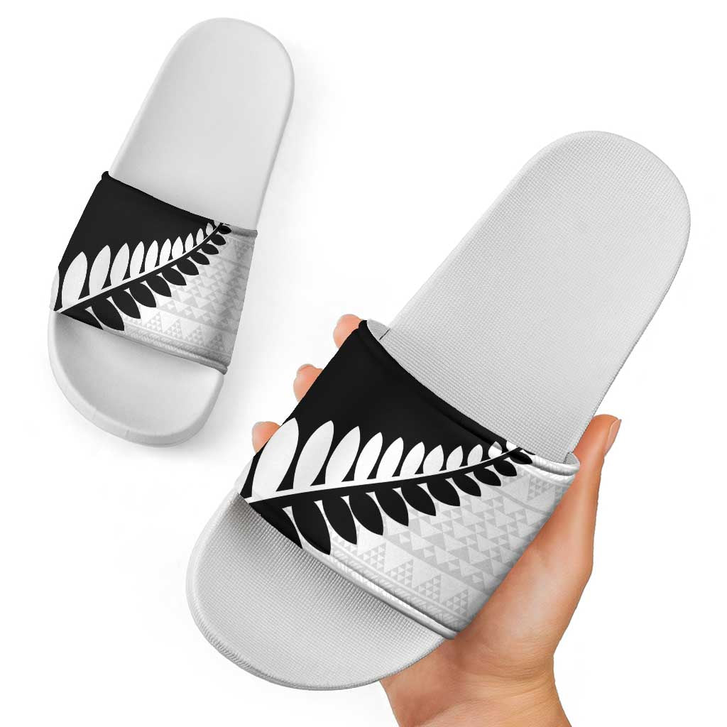 New Zealand Silver Fern Niho Taniwha Slide Sandals - Aussie Hoodie