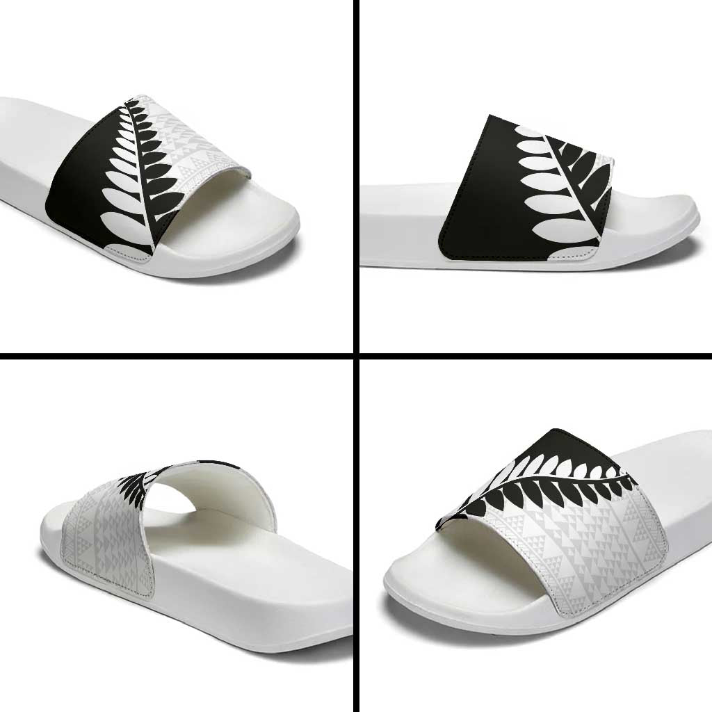 New Zealand Silver Fern Niho Taniwha Slide Sandals - Aussie Hoodie