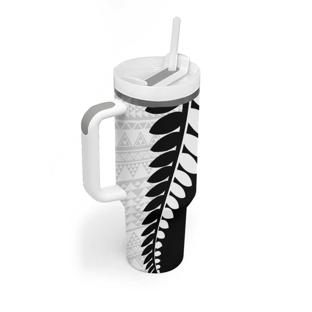 New Zealand Silver Fern Niho Taniwha Tumbler With Handle