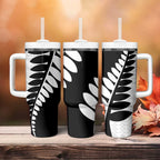 New Zealand Silver Fern Niho Taniwha Tumbler With Handle
