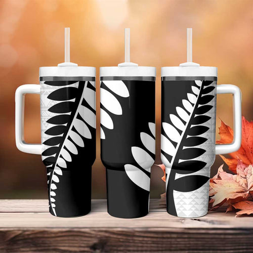 New Zealand Silver Fern Niho Taniwha Tumbler With Handle