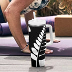 New Zealand Silver Fern Niho Taniwha Tumbler With Handle