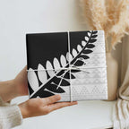 New Zealand Silver Fern Niho Taniwha Wrapping Paper - Aussie Hoodie