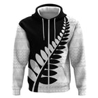 New Zealand Silver Fern Niho Taniwha Zip Hoodie