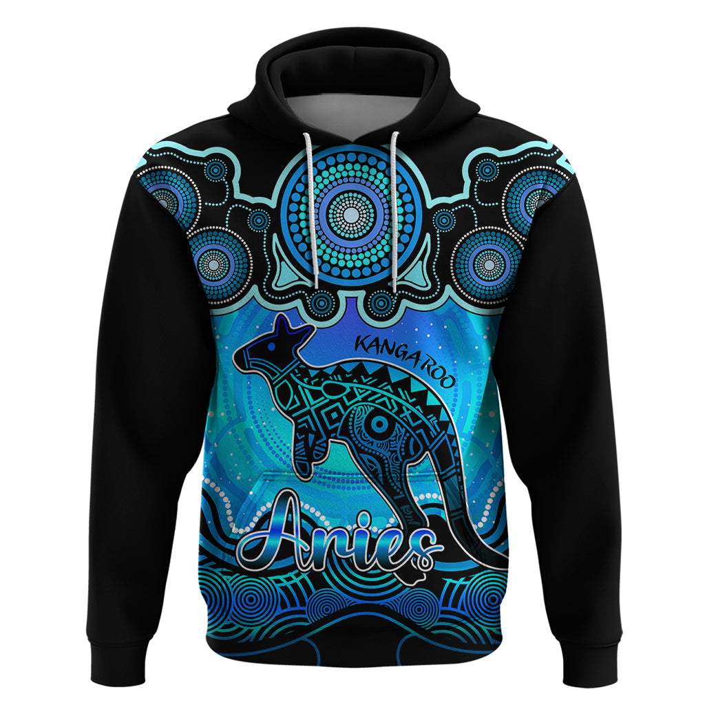 personalised-australia-aries-kangaroo-zodiac-hoodie-auz-astrology-aboriginal-aqua