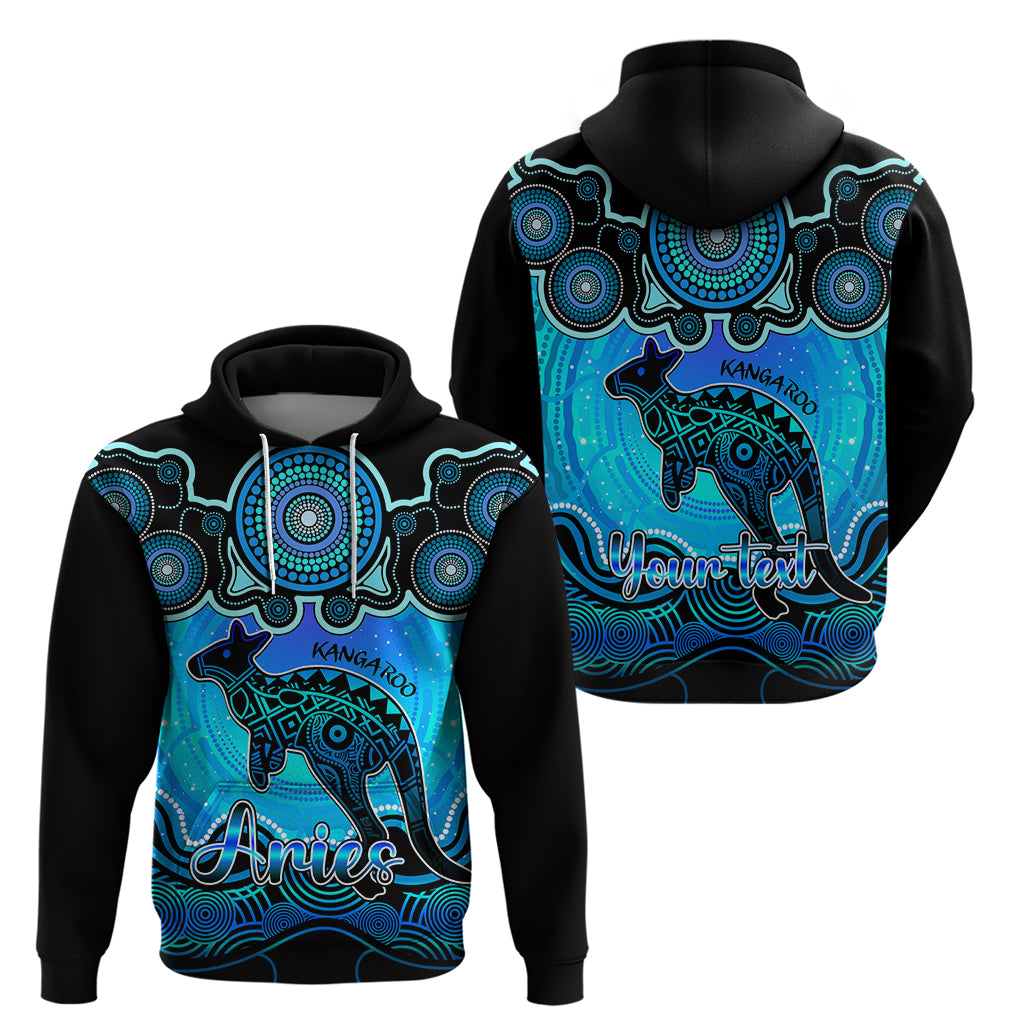 personalised-australia-aries-kangaroo-zodiac-hoodie-auz-astrology-aboriginal-aqua