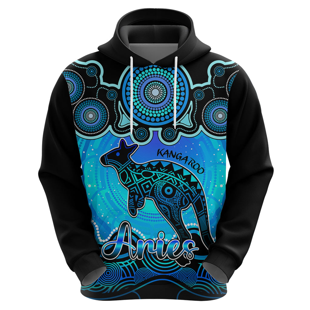 personalised-australia-aries-kangaroo-zodiac-hoodie-auz-astrology-aboriginal-aqua