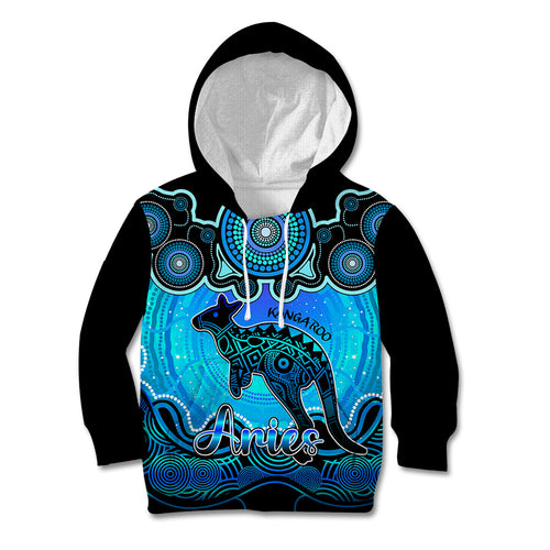 personalised-australia-aries-kangaroo-zodiac-kid-hoodie-auz-astrology-aboriginal-aqua