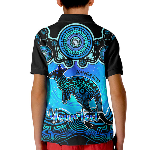 personalised-australia-aries-kangaroo-zodiac-kid-polo-shirt-auz-astrology-aboriginal-aqua