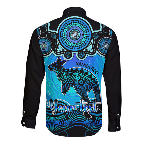 personalised-australia-aries-kangaroo-zodiac-long-sleeve-button-shirt-auz-astrology-aboriginal-aqua